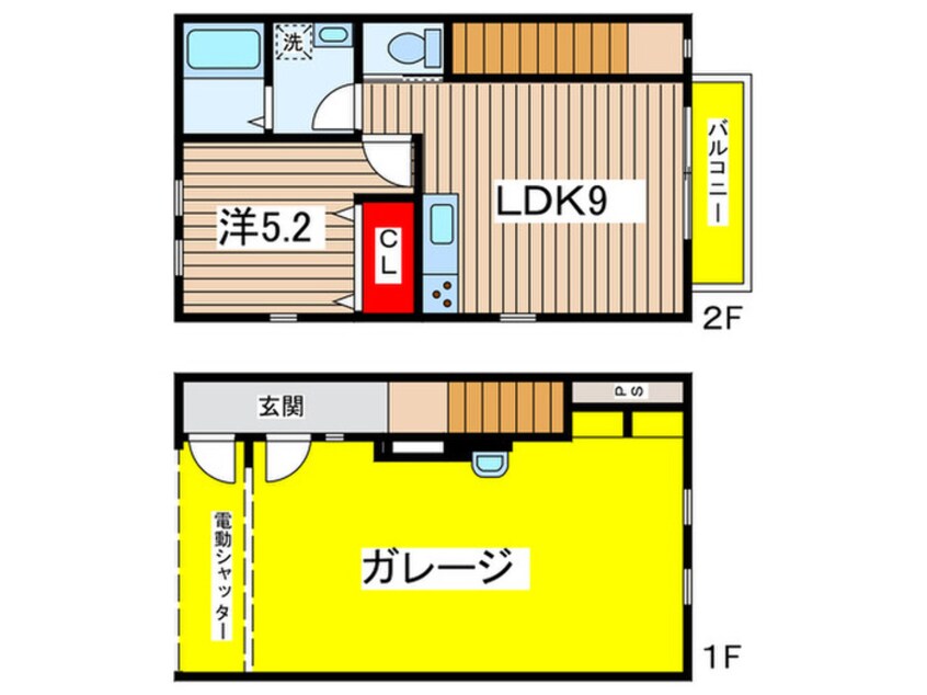 間取図 アンソレイエB棟