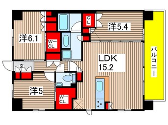 間取図 ｶﾞｰﾗ･ﾚｼﾞﾃﾞﾝｽ船堀ﾌﾟﾛﾑﾅｰﾄﾞ(703)