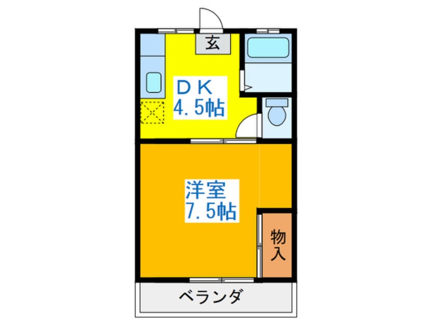 間取図 コ－ポホンダ