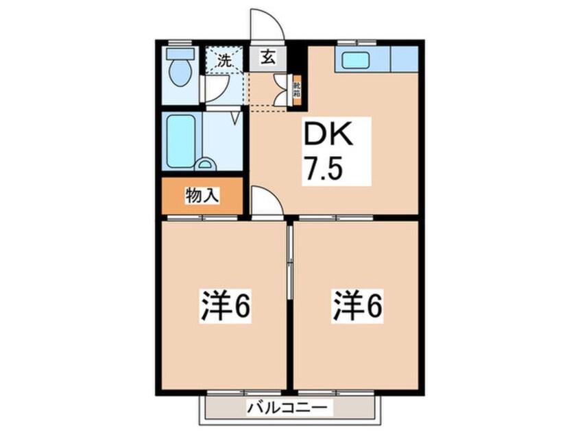 間取図 メゾンリエ－ルⅢ