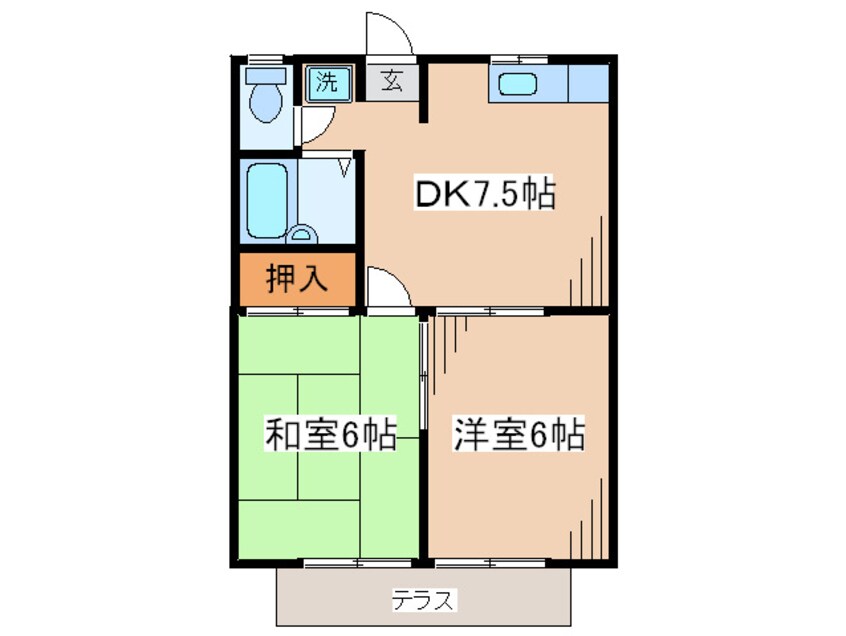 間取図 メゾンリエ－ルⅢ