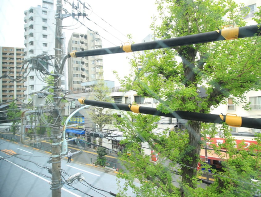 室内からの展望 コルク本駒込