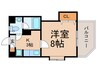 グレイスガーデン 1Kの間取り