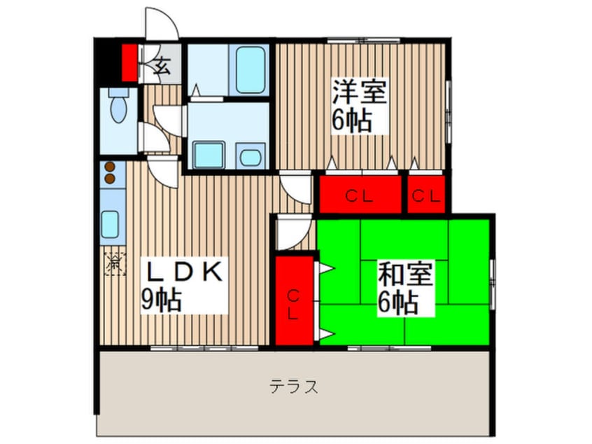 間取図 サントピア水判土Ｂ