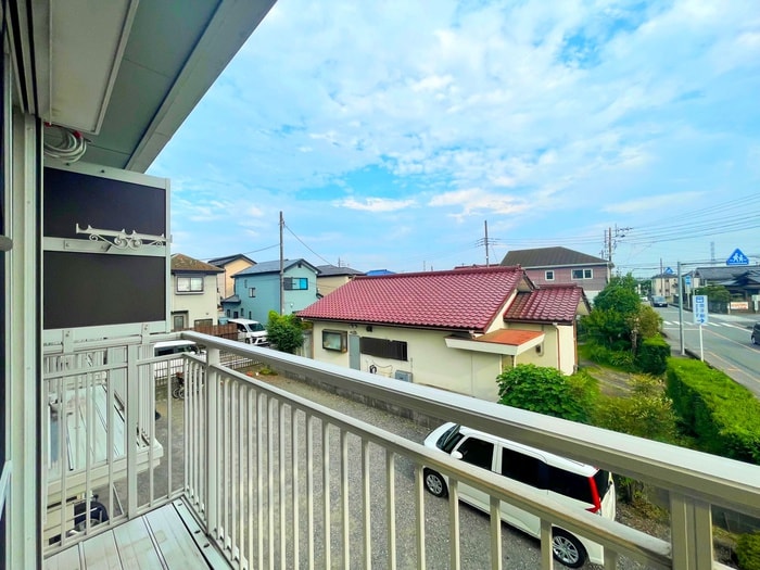 室内からの展望 上原コーポ