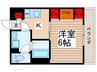 リブリ・東四つ木 1Kの間取り