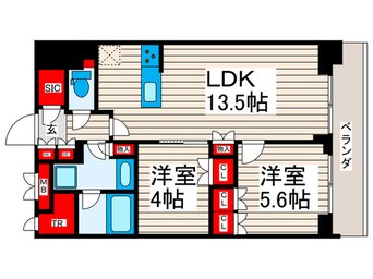 間取図 クレストコート町屋