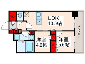 間取図 クレストコート町屋