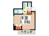コ－ポ神宮Ａ 1Kの間取り