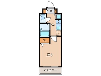 間取図 メインステ－ジ麻布十番（1002）