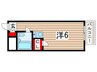 フェリス西千葉 1Rの間取り