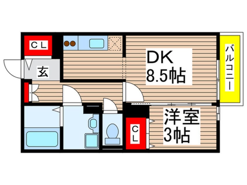 間取図 カリーノ　フィオーレ