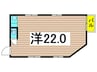 竹の家ビル 1Rの間取り
