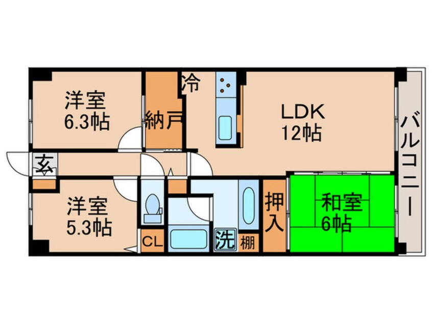 間取図 Be-Cityベイウィング(703)