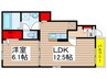 ブライトA 1LDKの間取り