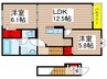 ブライトA 2LDKの間取り