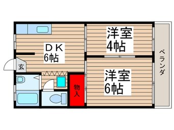 間取図 チャ－ムハイツ津田沼