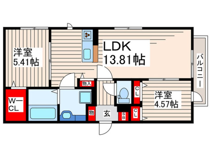 間取図 アンソレイエ