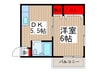 みさき荘 1DKの間取り