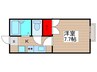 クレセールK 1Kの間取り