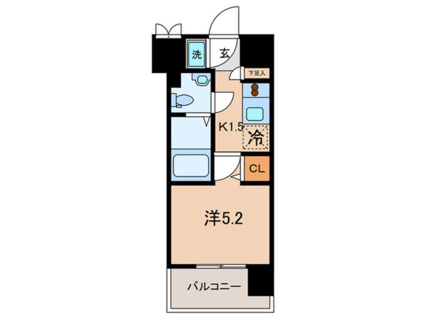 間取図 ヴェルステ－ジ川崎(703)