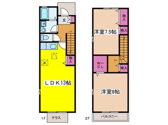 間取図 テラスＭ