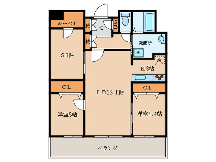 間取り図 クレア－ルフレスカ