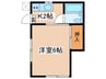 西山アパートＡ 1Kの間取り