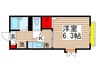 シャトルハイム 1Kの間取り