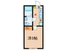フィーカ板橋 1Kの間取り