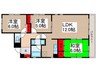 ドミール川越 3LDKの間取り