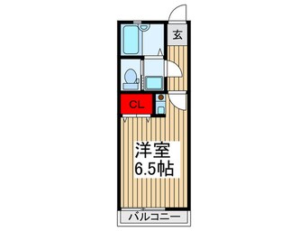 間取図 ハイツクロ－バ－Ⅱ