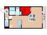 サニーサイド矢切 1Rの間取り