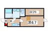 クレイス東千葉 1Kの間取り