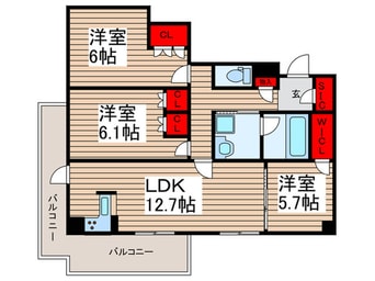 間取図 ＳＵＮＮＹ　ＨＩＬＬ井草千川通