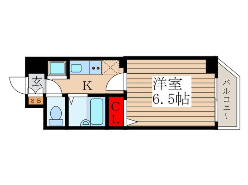 間取図 エスコート西荻窪（401）