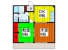 メゾンプルミエ 2DKの間取り