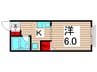 ベルコ－ポＣ 1Kの間取り