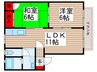 サンプリエ－ルⅡ 2LDKの間取り