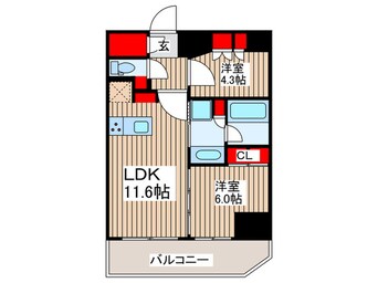 間取図 パークアクシス入谷