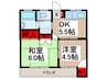 マンションカワシマ 2DKの間取り