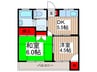 マンションカワシマ 2DKの間取り