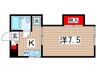 メゾンマロニエ 1Kの間取り