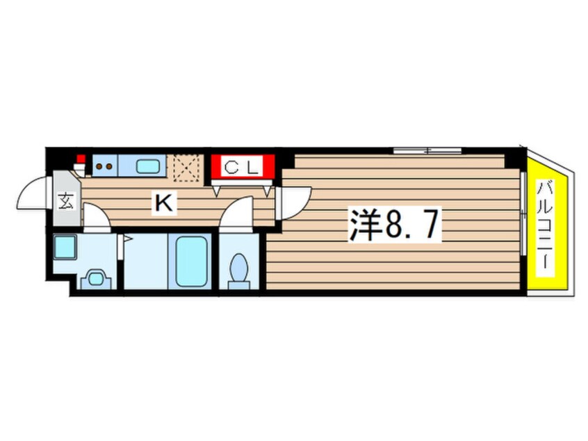 間取図 フォルセーヌ本千葉