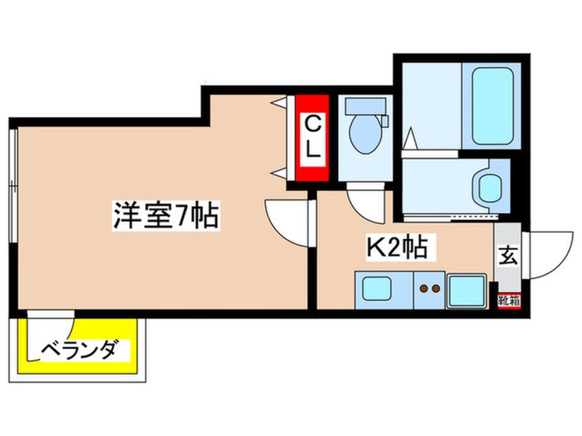 間取図 アノンテラス万福寺