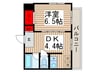 創新ビル 1DKの間取り