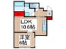 伊藤ハイツ 1Rの間取り