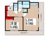 伊藤ハイツ 1LDKの間取り