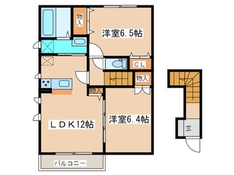 間取図 バンデハイムＡ