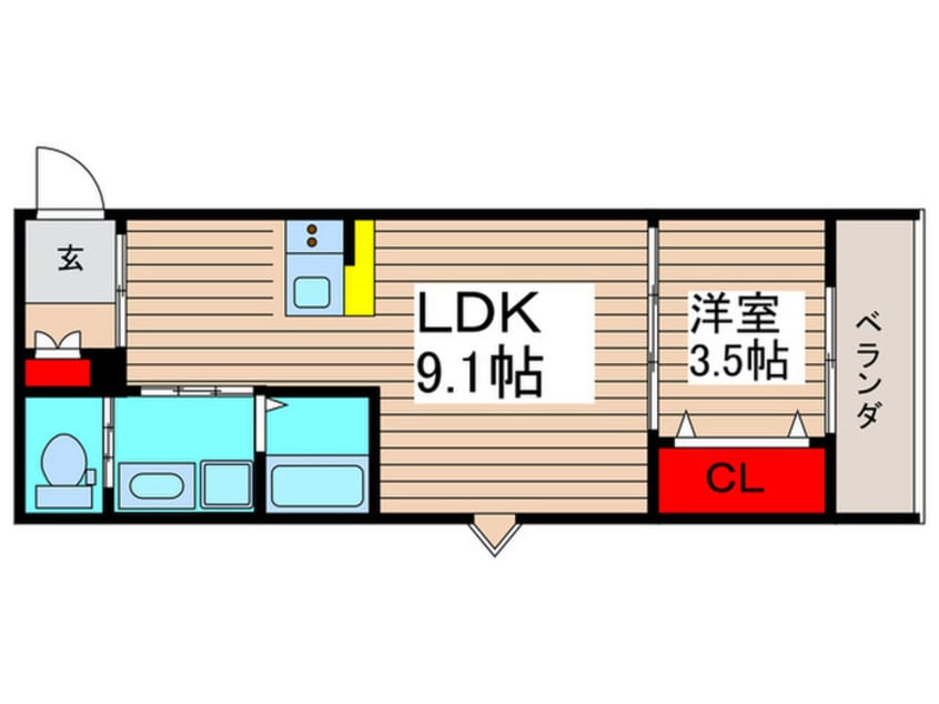 間取図 Bearwood Lakes市川大野